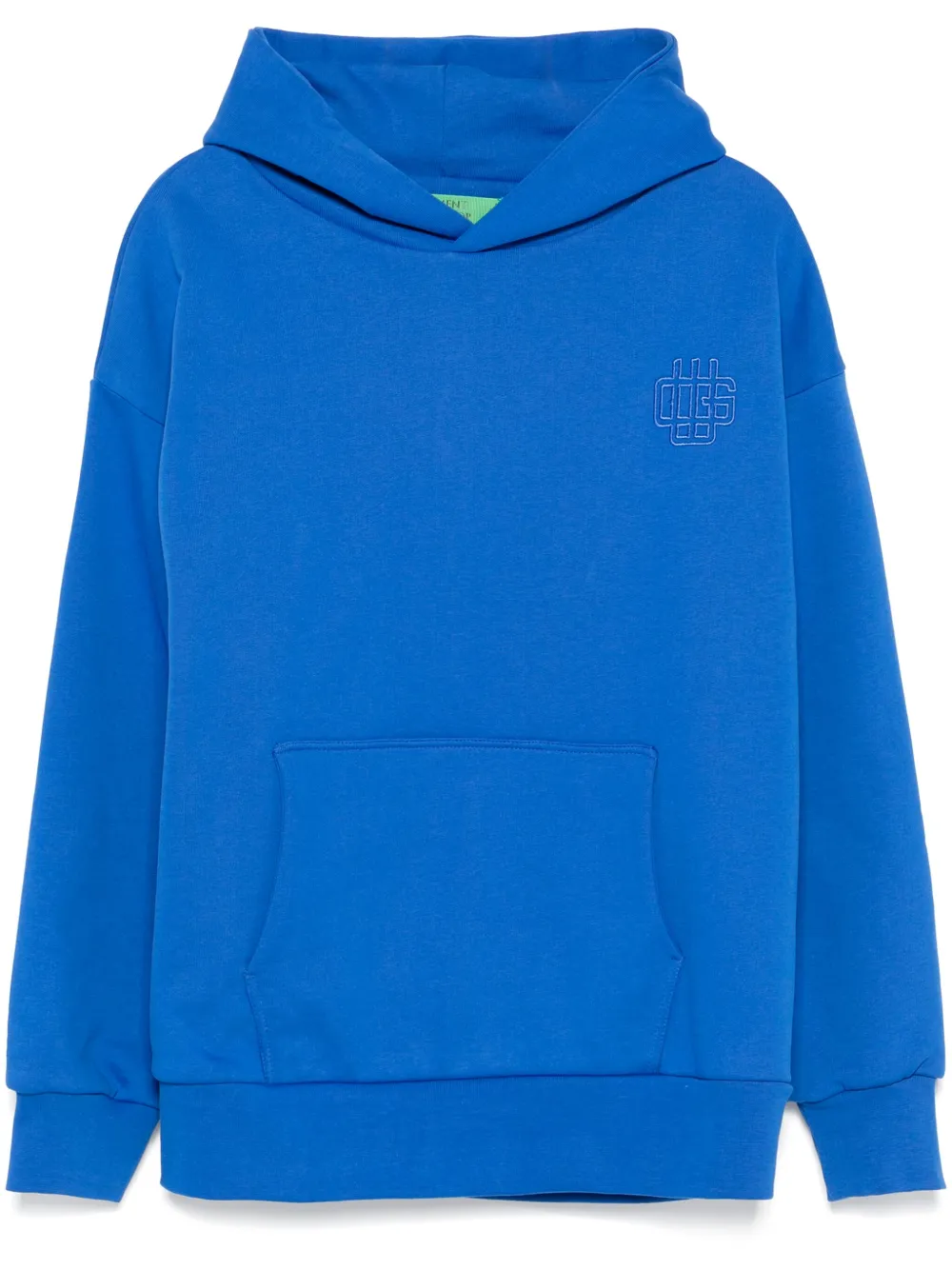Garment workshop  double layer embroidered logo hoodie | Blue | Image 1