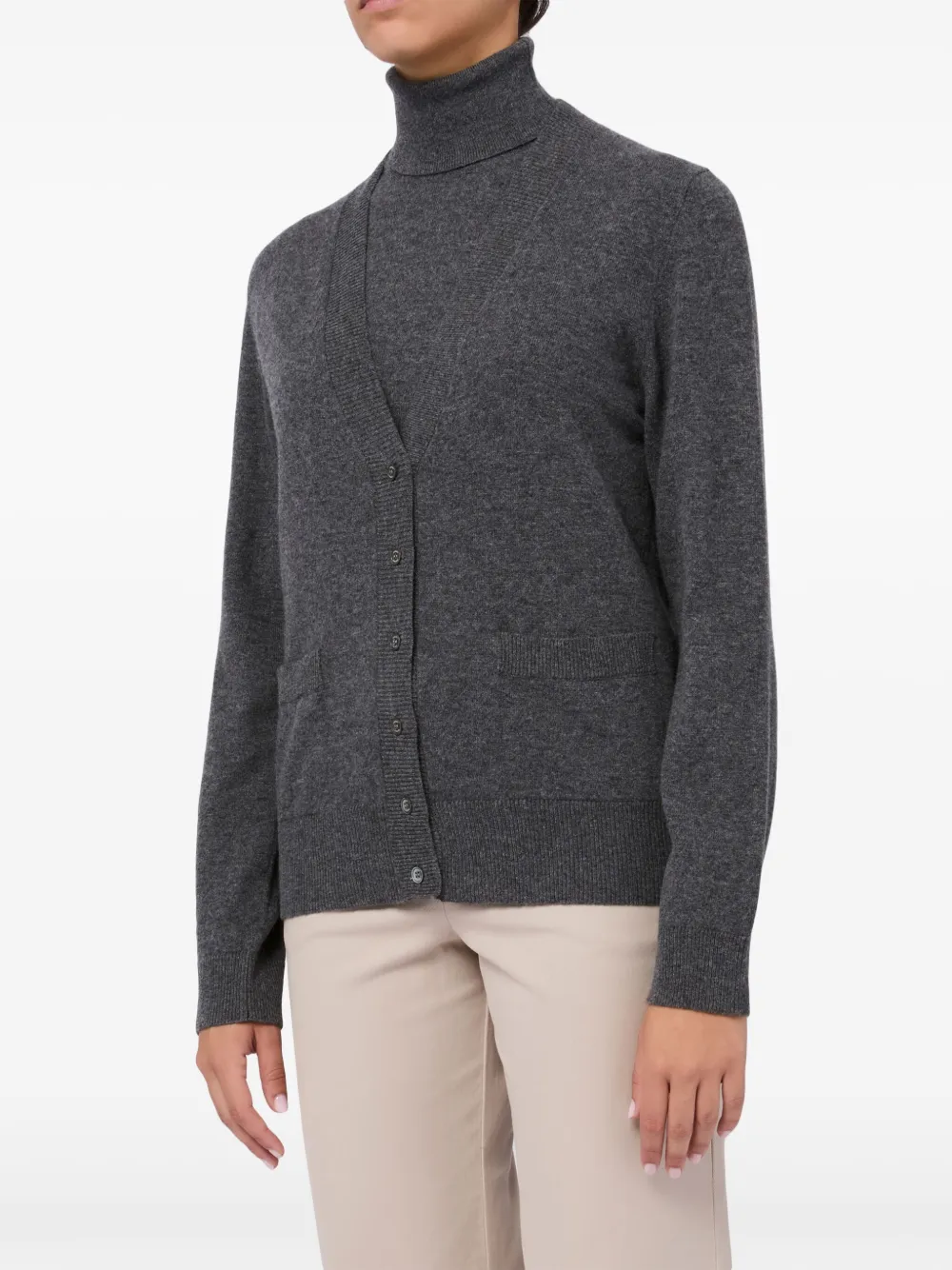 Seventy Fijngebreid vest (set van twee) - Grijs