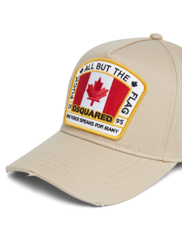 Dsquared2 logo patch baseball cap shop