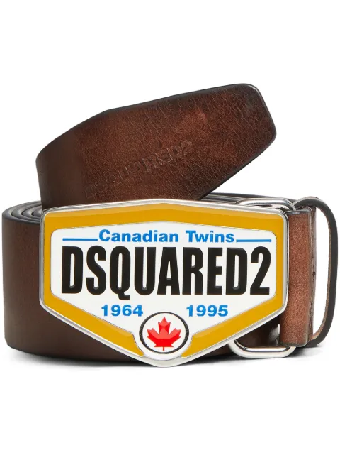 DSQUARED2 cinturón con hebilla del logo