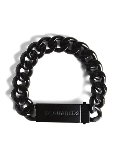 DSQUARED2 logo-engraved bracelet