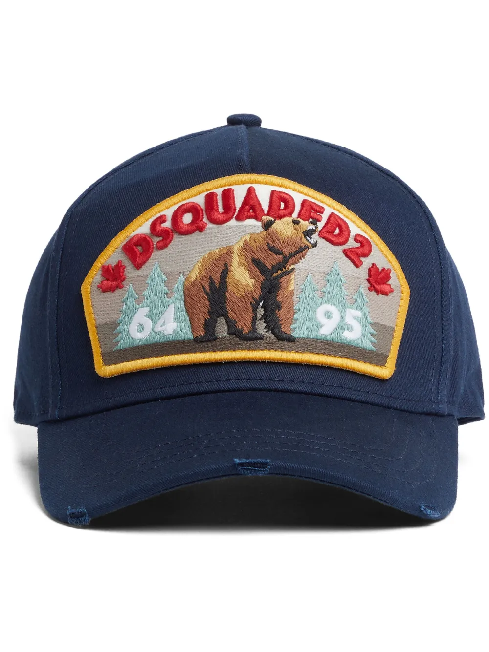 DSQUARED2 logo patch baseball cap | Blue | Image 1