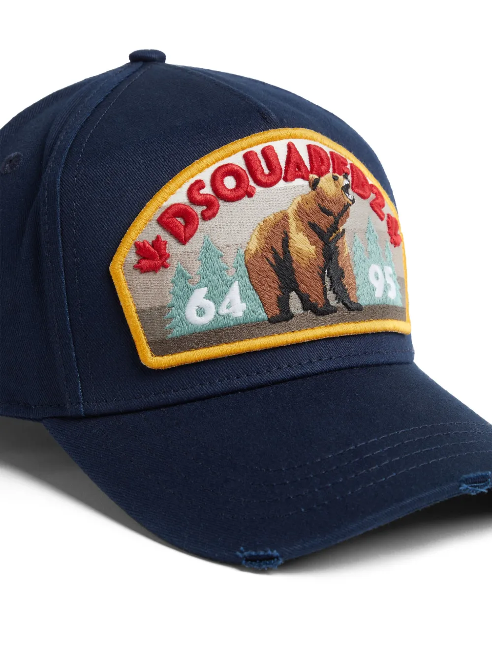 DSQUARED2 Honkbalpet met logopatch Blauw