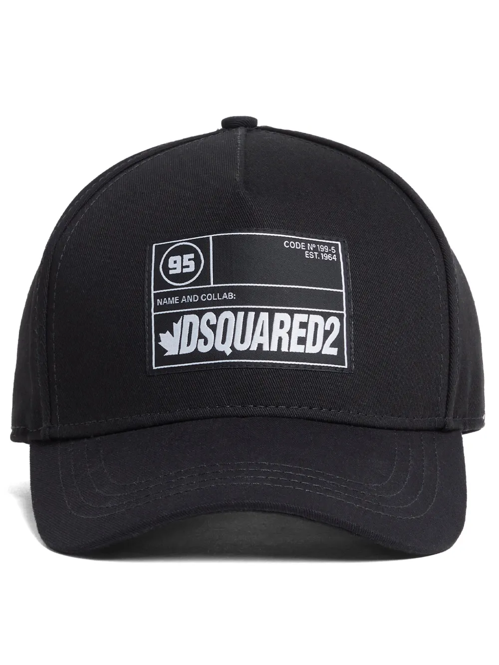 DSQUARED2 logo patch baseball cap | Black | Image 1