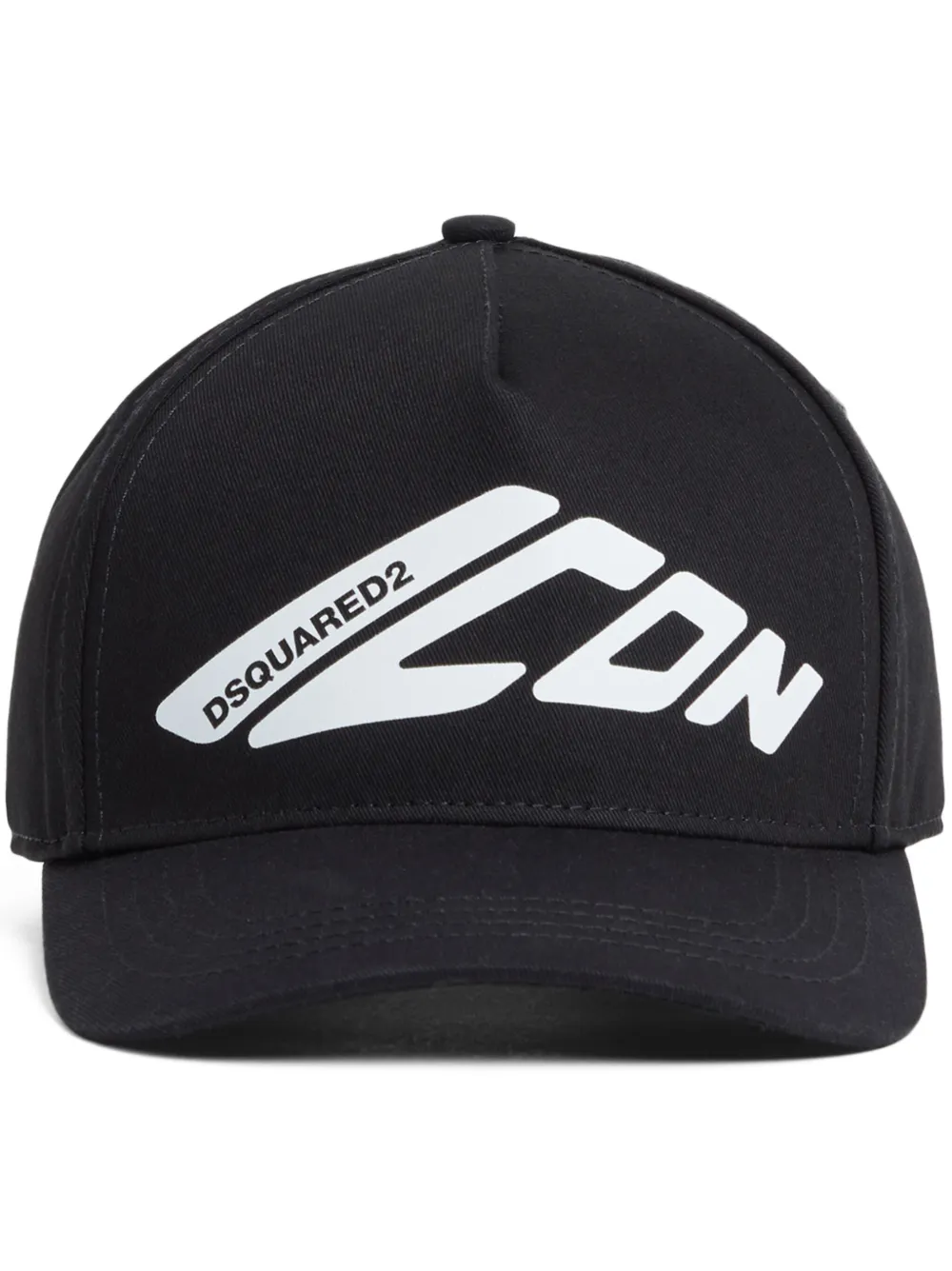 DSQUARED2 logo print baseball cap | Black | Image 1