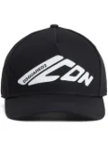 DSQUARED2 logo print baseball cap - Black