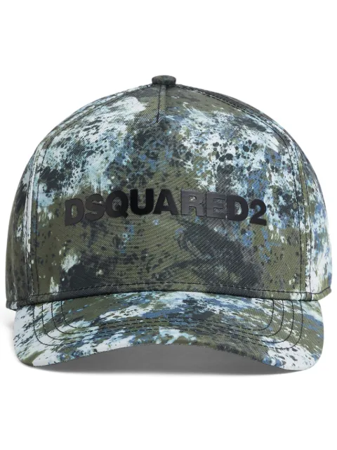 DSQUARED2 logo-print cap