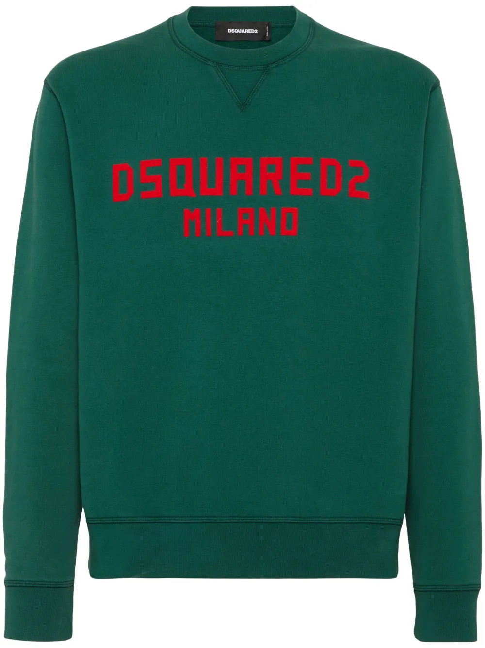 DSQUARED2 logo-print sweatshirt | Green | Image 1