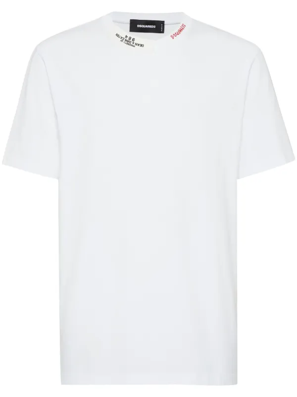 人気ブランドランキング DSQUARED2 JP FARFETCH | ホワイト | Tシャツ ロゴ トップス