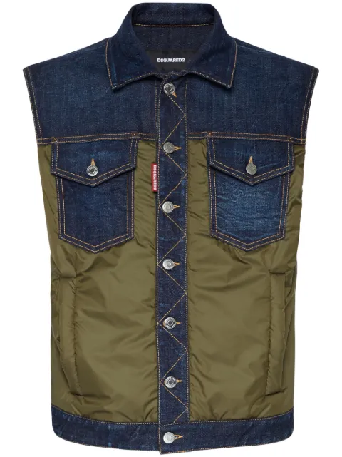 DSQUARED2 pocketed denim vest 