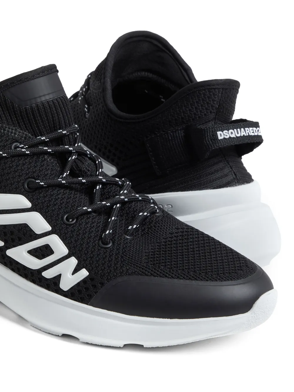 DSQUARED2 embossed-logo sneakers Black