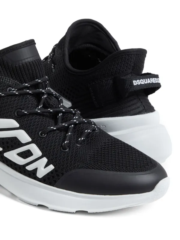 DSQUARED2 Icon embossed-logo Sneakers | Black | FARFETCH