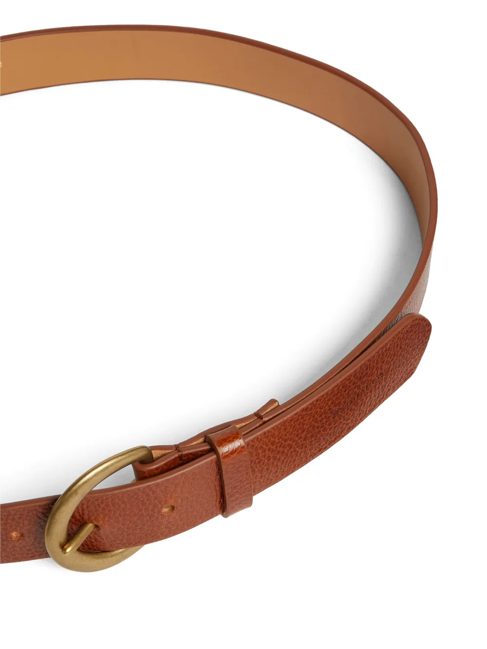 Dsquared2 Logo-embossed Leather Belt In Brown