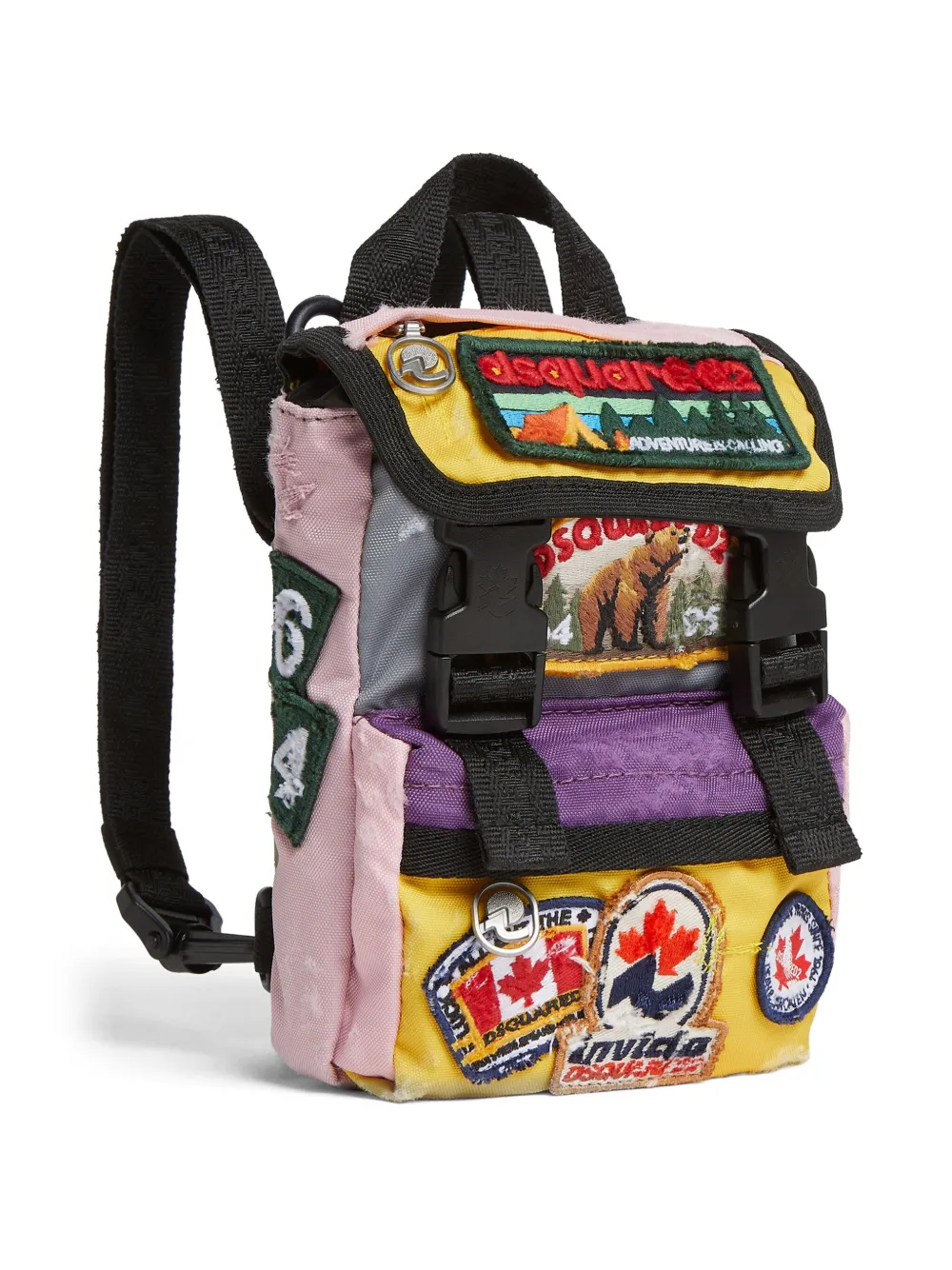 DSQUARED2 x Invicta rugzak met patch Geel