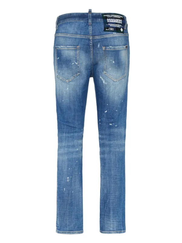 DSQUARED2 ダメージ スキニージーンズ | ブルー | FARFETCH JP