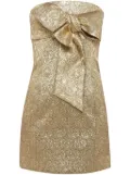 DSQUARED2 Fame Bow mini dress - Gold