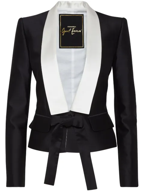 DSQUARED2 bow detailing cotton jacket 