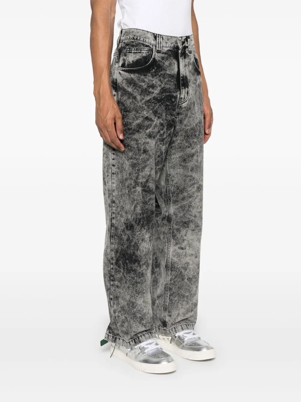 Garment workshop Jeans met wassing Zwart