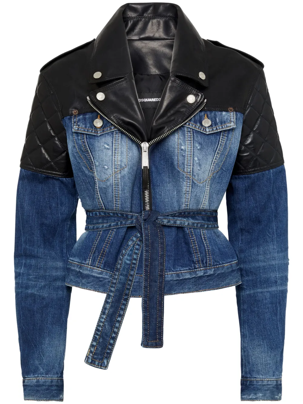DSQUARED2 Giacca denim con inserti | blu | Image 1
