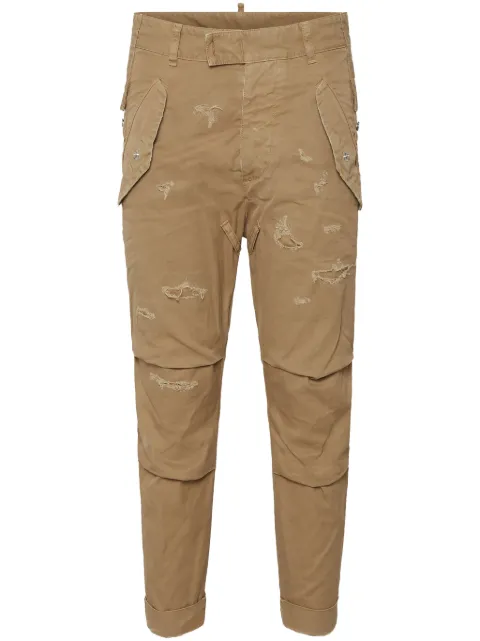 DSQUARED2 distressed straight-leg trousers Women