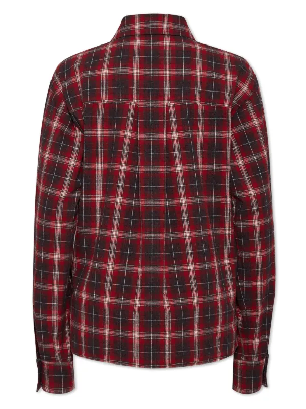 DSQUARED2 チェックシャツ ウールシャツ DSQUARED2 チェック シャツ | レッド | FARFETCH JP