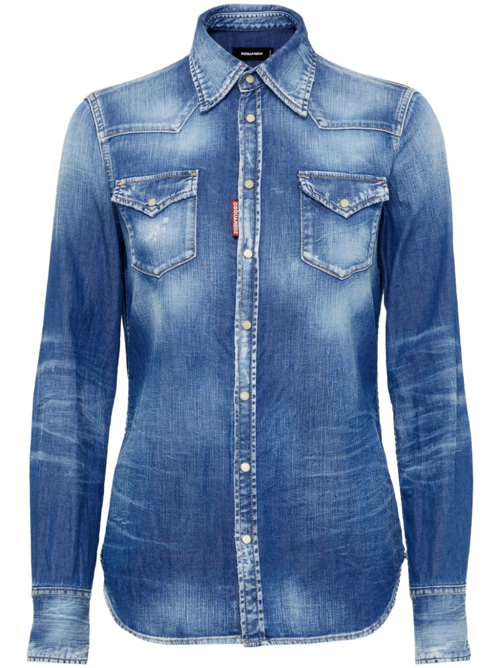 DSQUARED2 Denim blouse Blauw