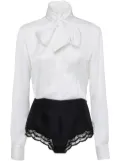 DSQUARED2 two-tone playsuit - White