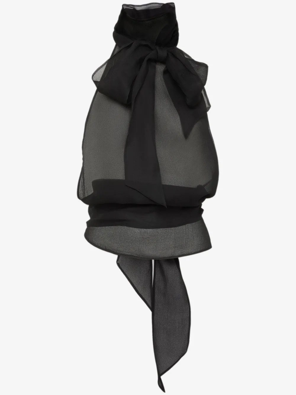 DSQUARED2 蝴蝶结领罩衫 | 黑色 | Image 1