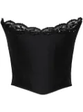 DSQUARED2 lace-detail corset top - Black