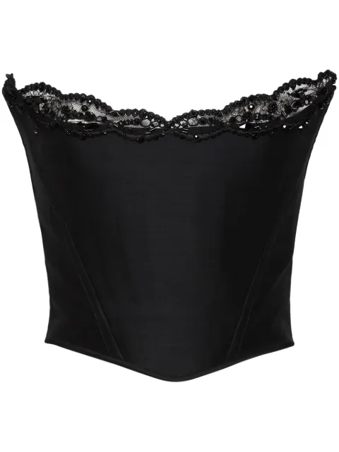 DSQUARED2 lace-detail corset top 