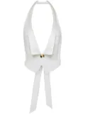 DSQUARED2 halterneck top - White