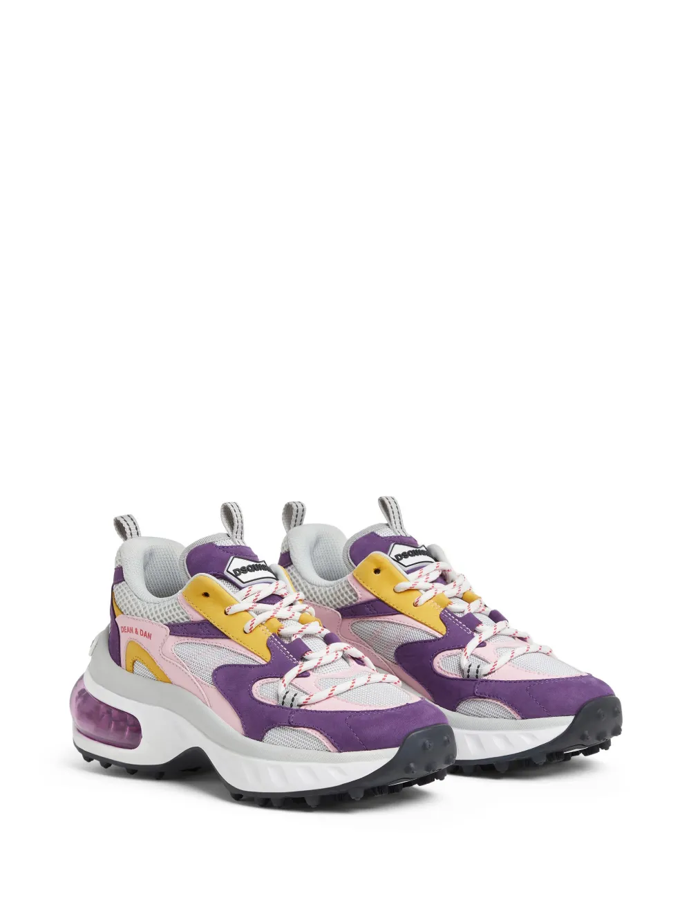 DSQUARED2 Sneakers met vlakken en veters - Paars