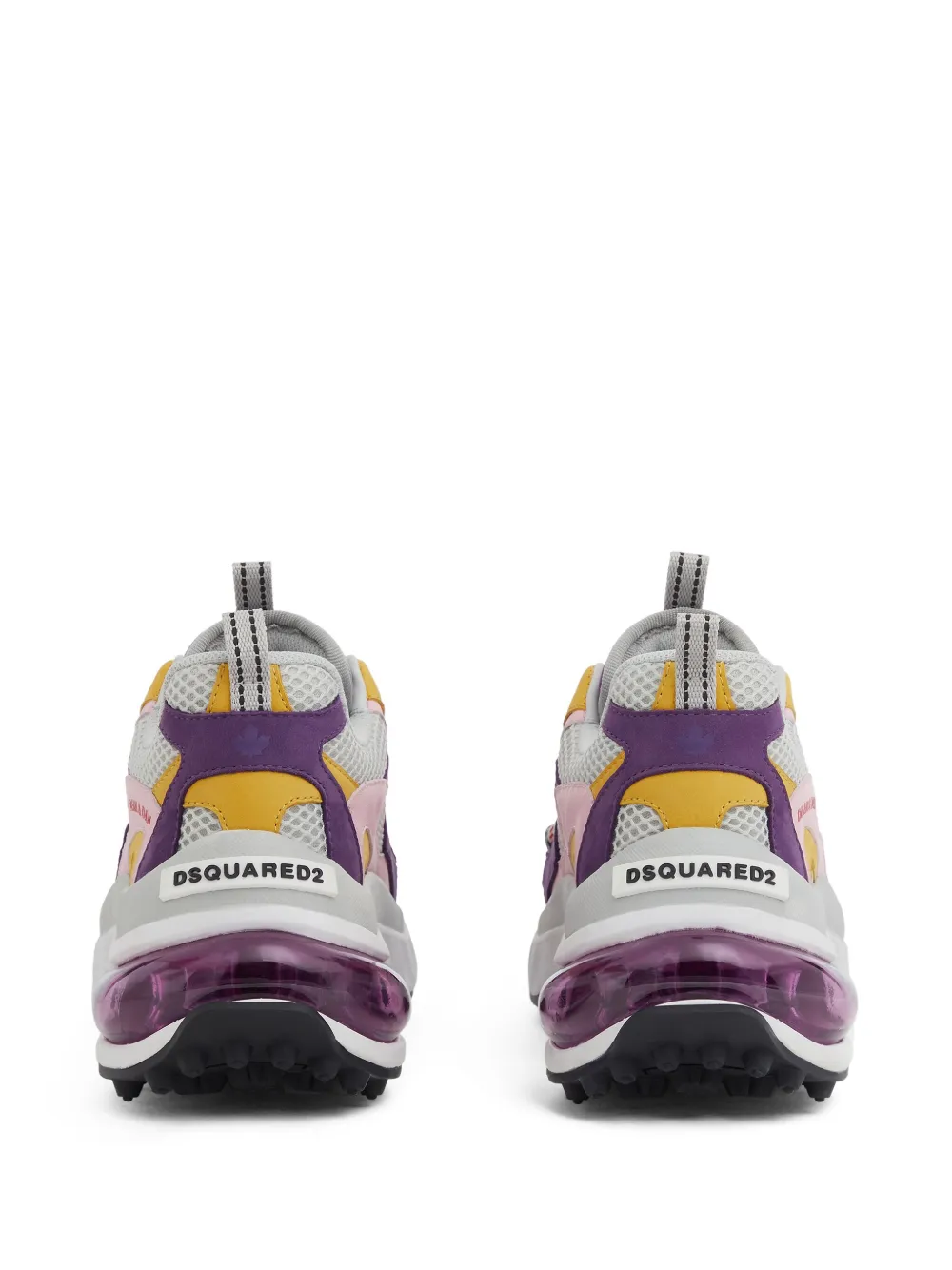 DSQUARED2 panelled lace-up sneakers Purple
