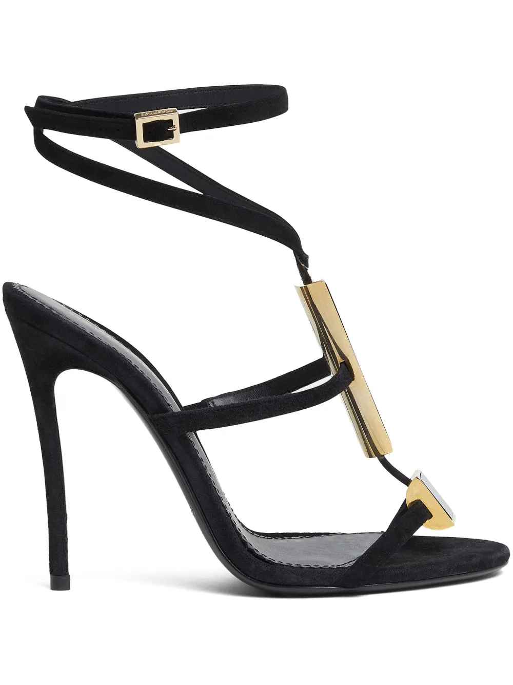 DSQUARED2 115mm leather sandals Black