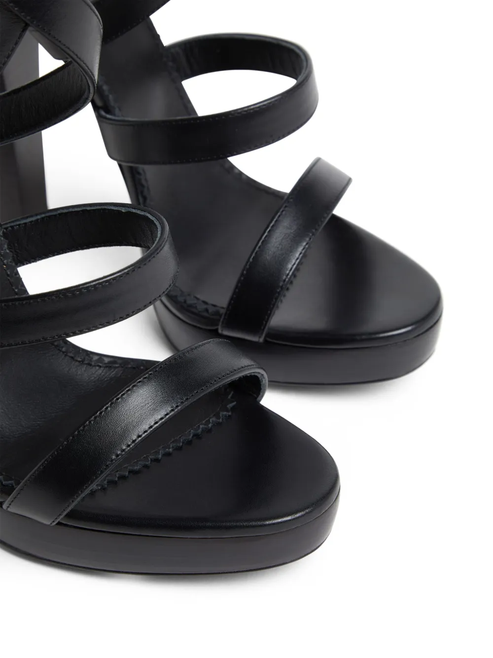 DSQUARED2 leather sandals Black