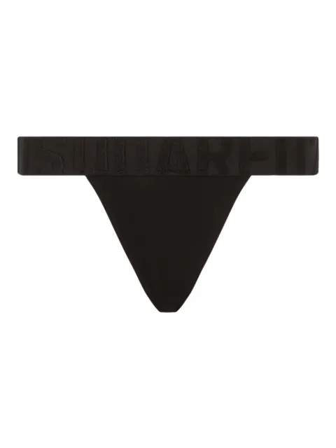 DSQUARED2 tanga con logo en la pretina