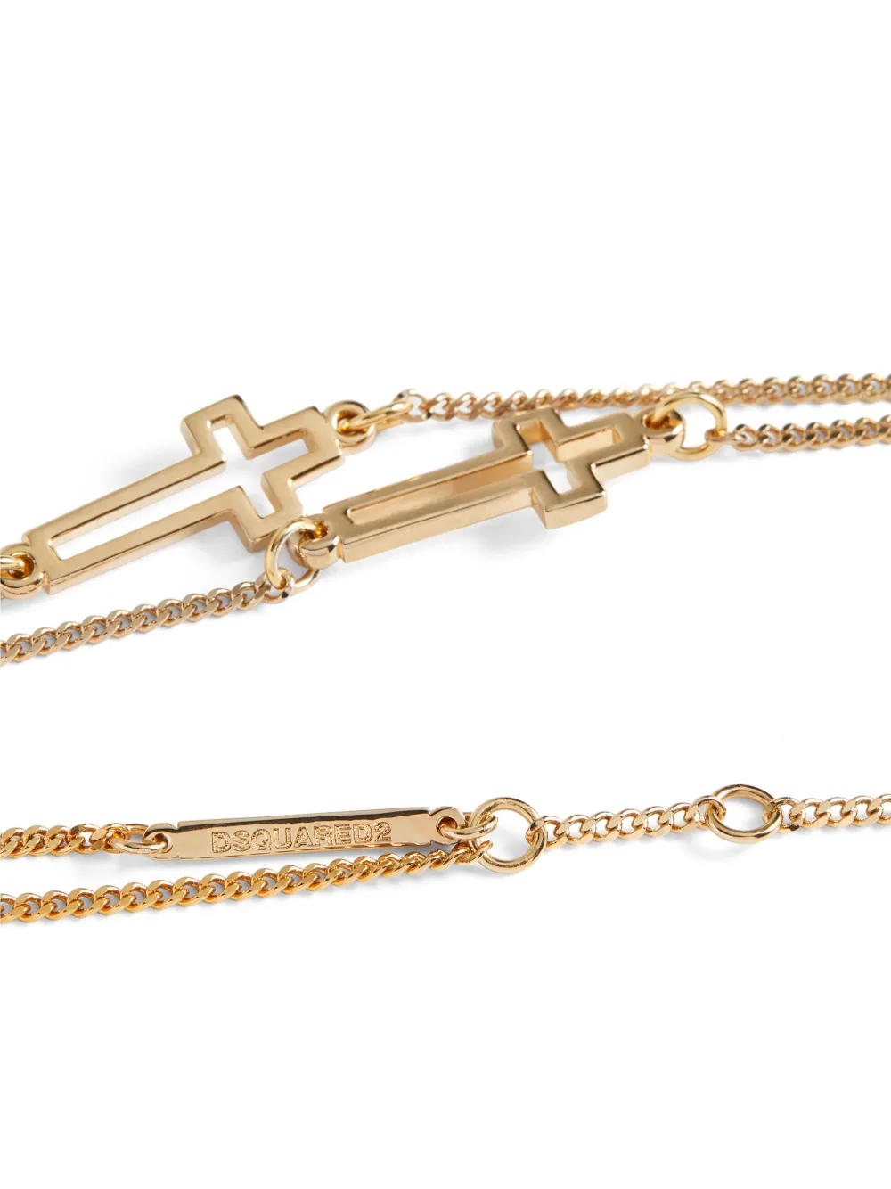 DSQUARED2 CROSS-CHARM BRACELET