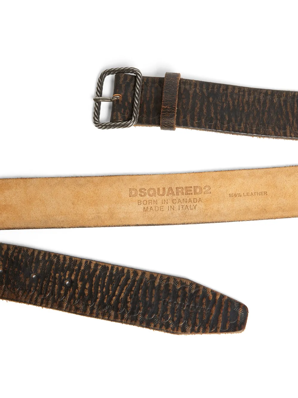DSQUARED2 Leren riem - Bruin