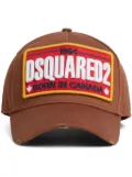 DSQUARED2 logo patch baseball cap - Brown
