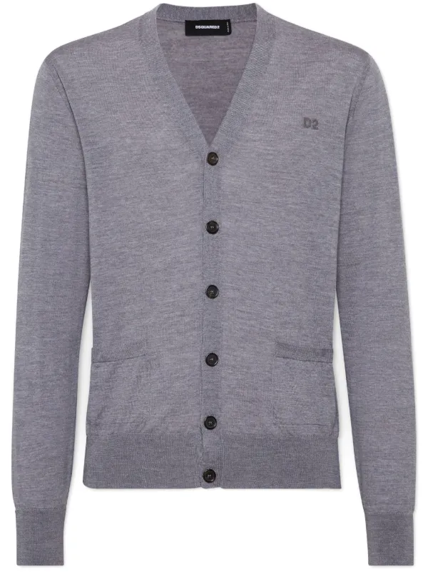 DSQUARED2 D2 Cardigan | Grey | FARFETCH