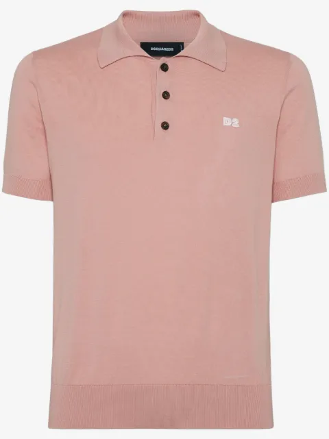 DSQUARED2 playera tipo polo con logo bordado