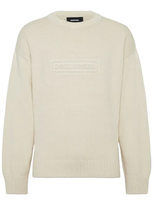 DSQUARED2 pull en coton - Blanc - DSQUARED2 - Modalova