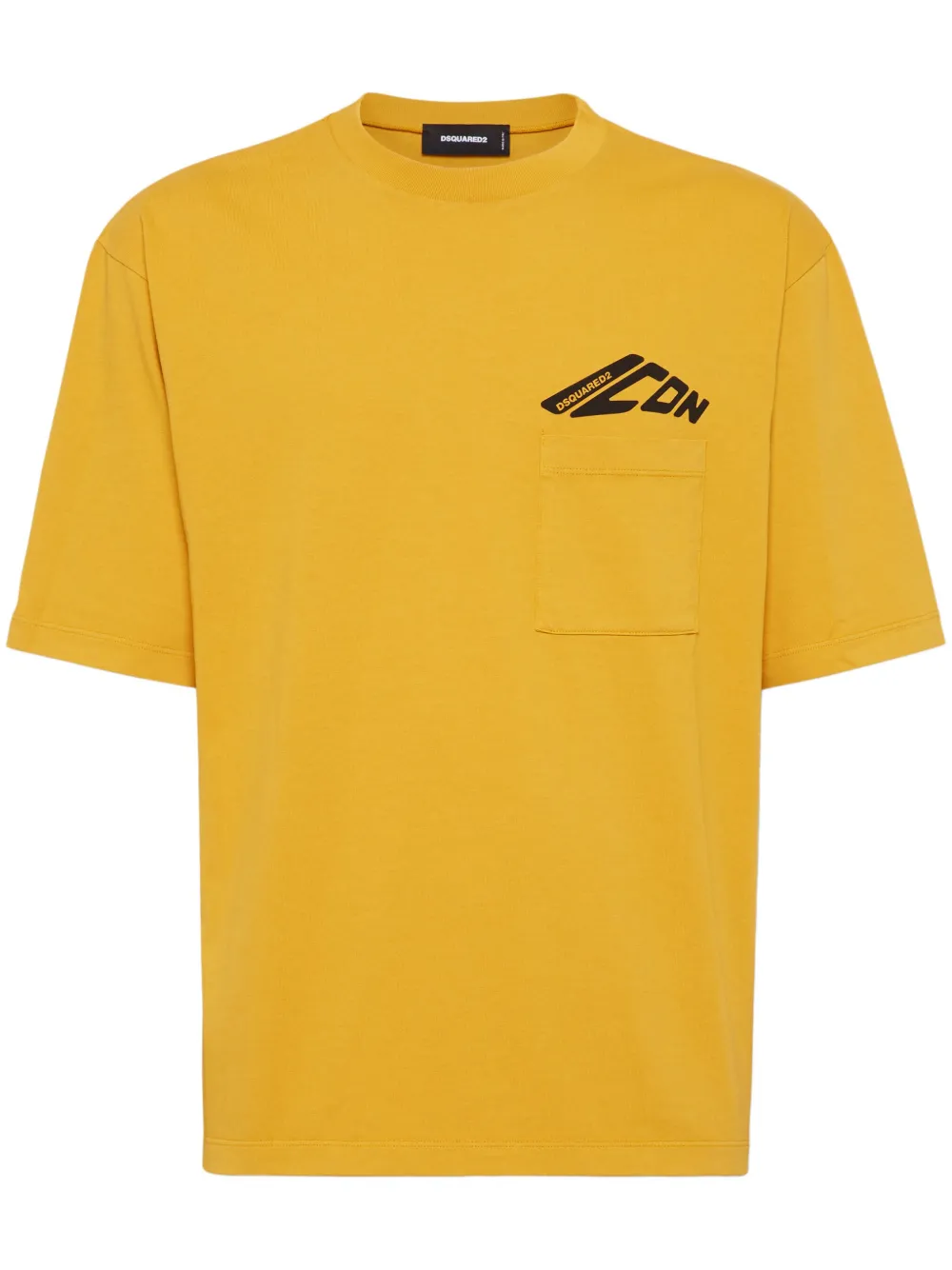 DSQUARED2 T-shirt met print Geel