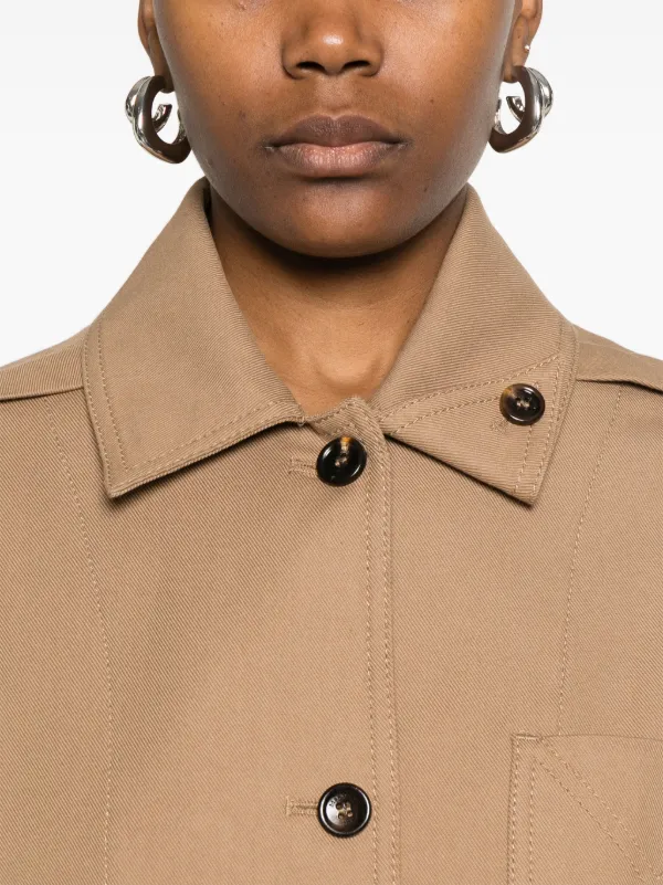ジャケット Max Mara SS25 'Smalto' jacket (2511041173600 010) Max Mara Smalto Jacket | Brown | FARFETCH