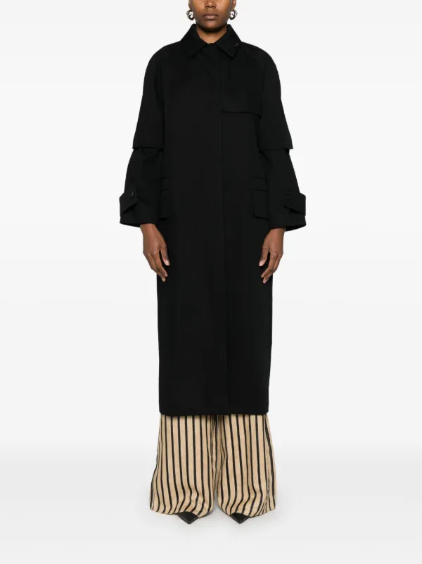 Max Mara Agamia コート | ブラック | FARFETCH JP