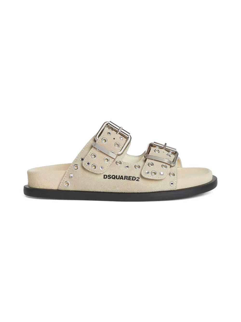 DSQUARED2 KIDS Slippers met ringlets - Beige