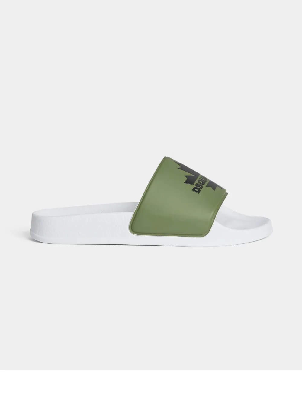 Dsquared2 Logo-print Slides In Green