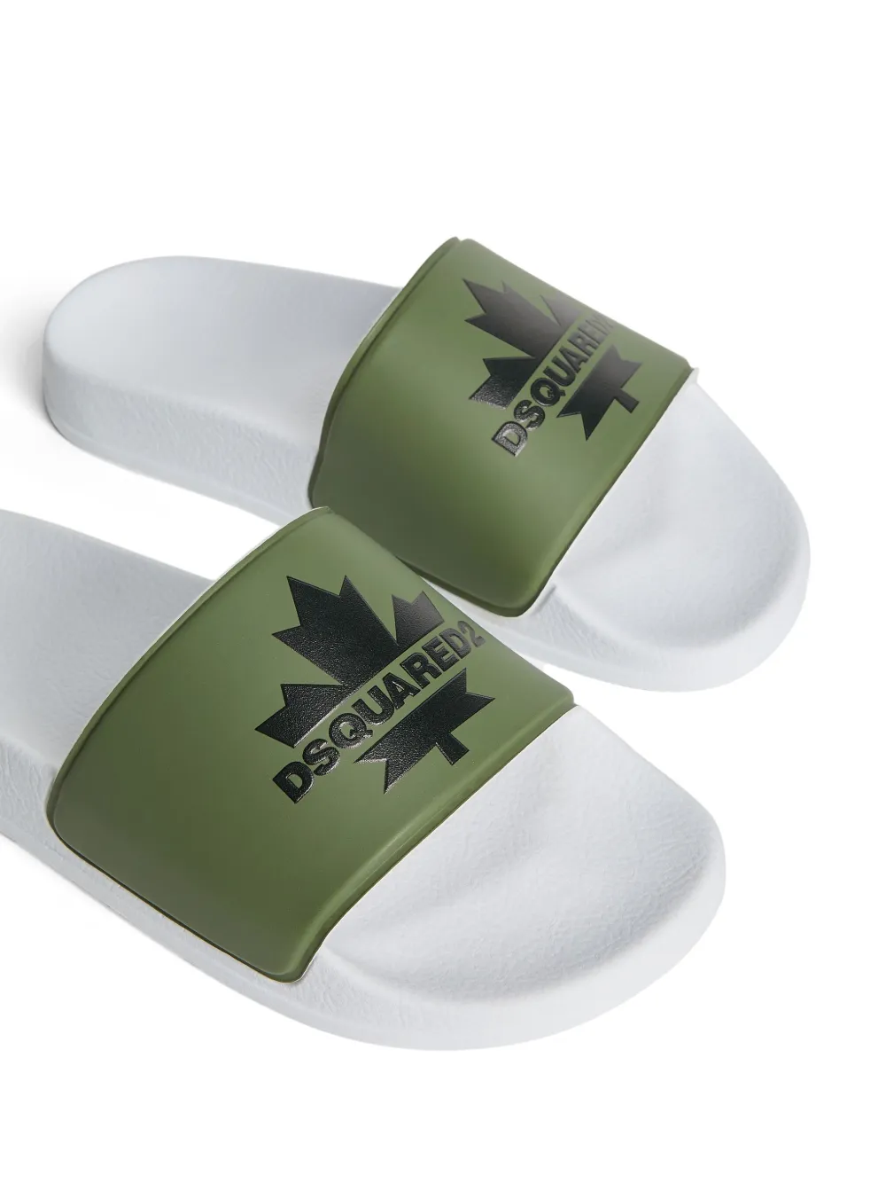 DSQUARED2 KIDS logo-print slides Green
