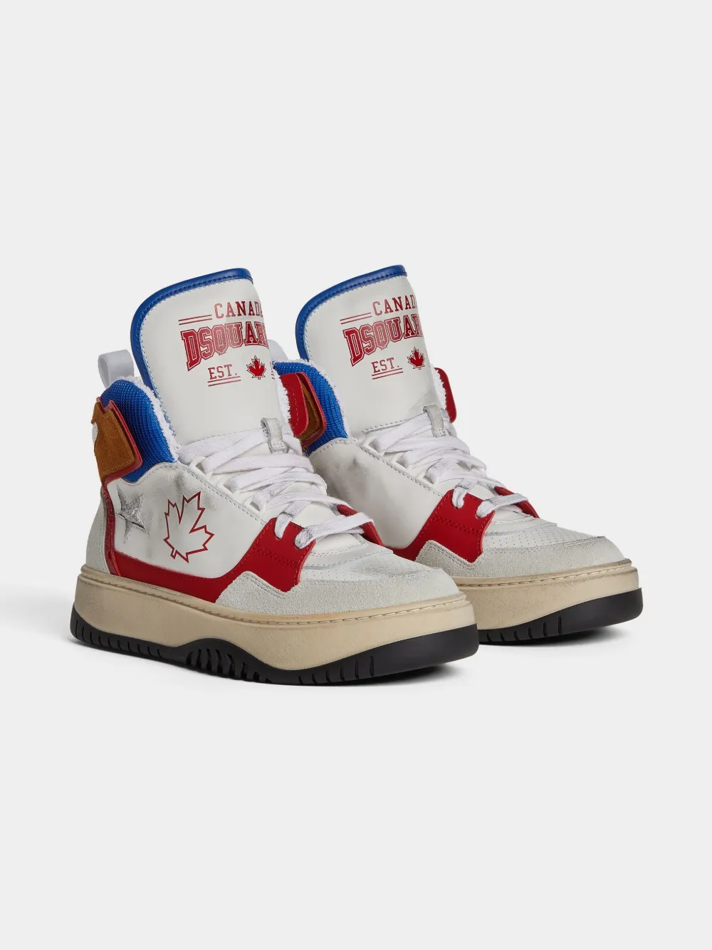 Dsquared2 Logo-print Sneakers In White
