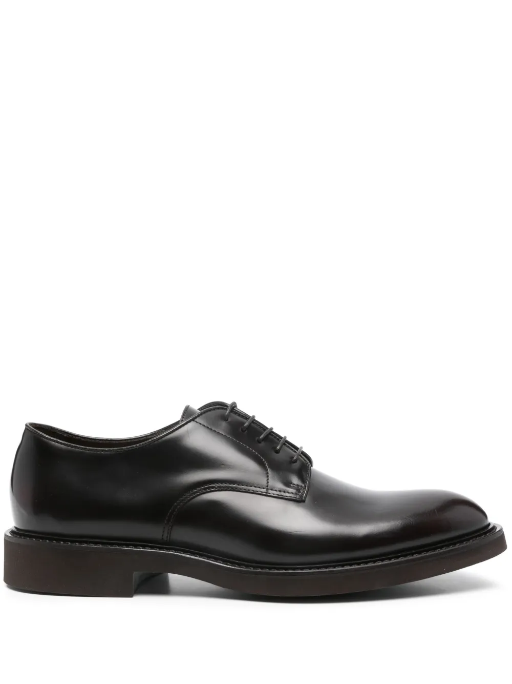 Doucal's leather Oxford shoes Brown